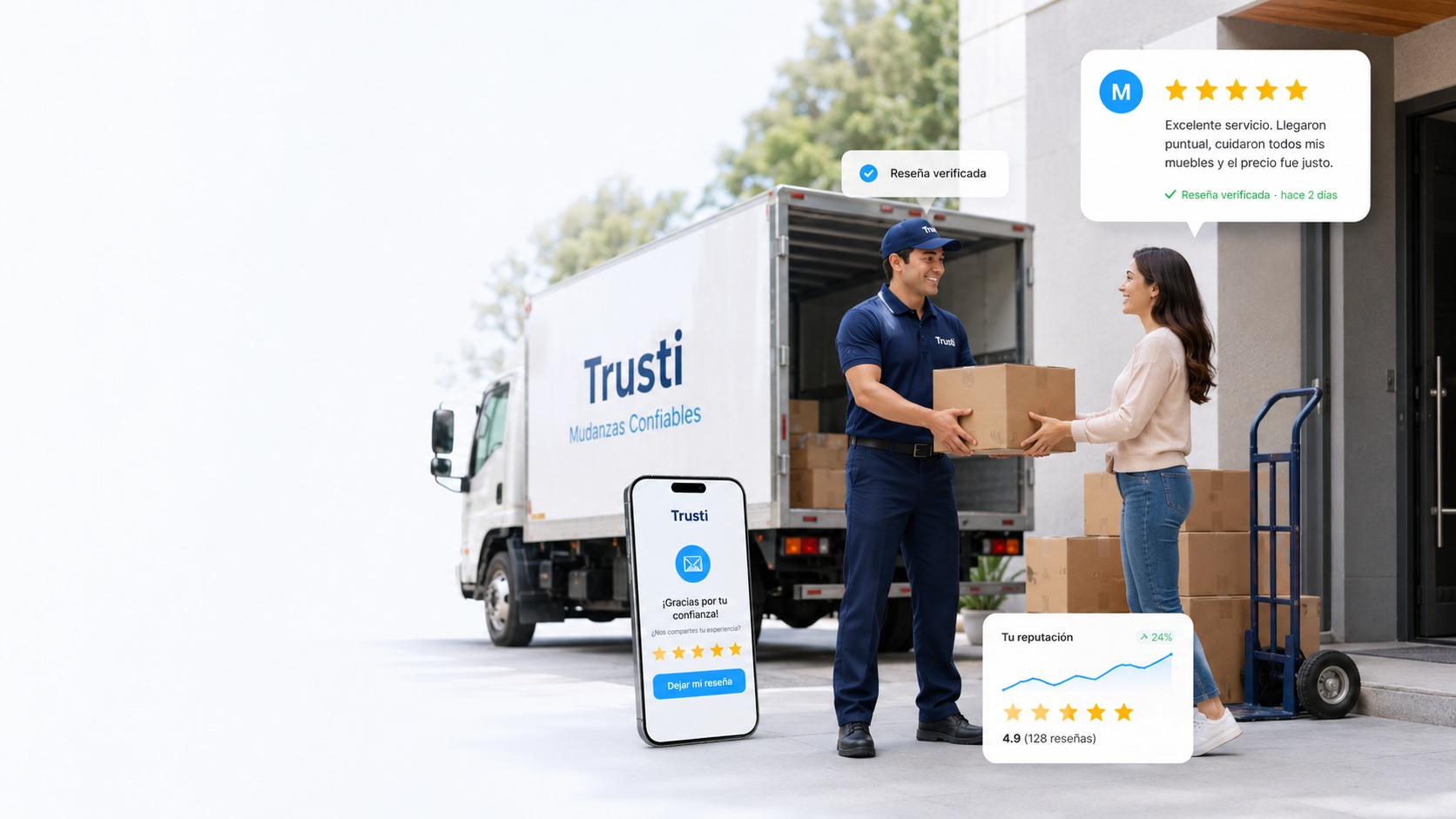 Empresa de mudanzas con Trusti